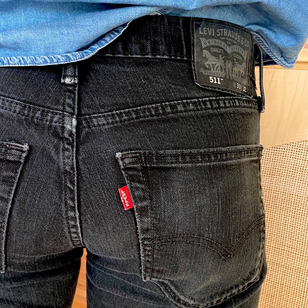 Levi’s Men’s 511 Black Denim Jeans